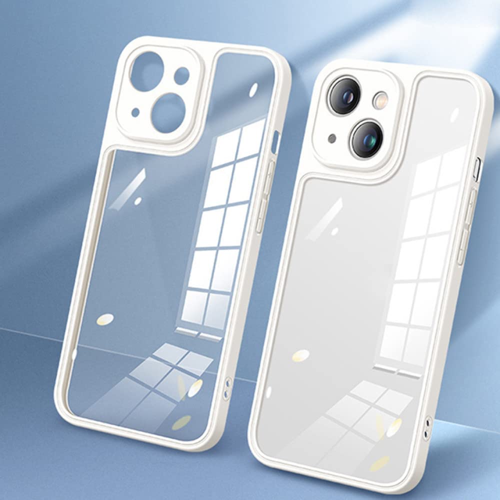 Coque silicone iPhone 13 Pro transparente et antichoc en couleur blanc