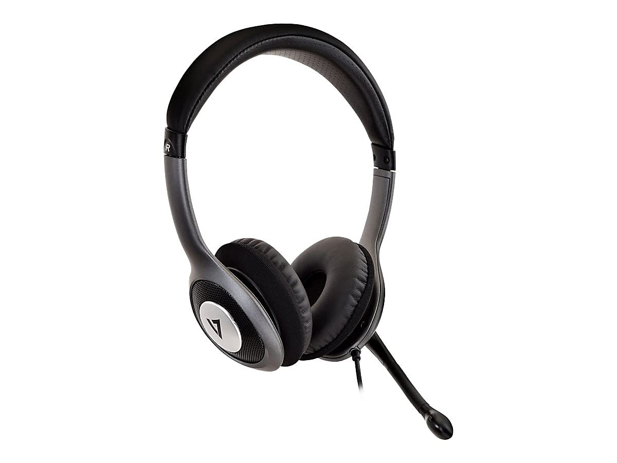 Amazon.com: V7 HU521 Deluxe USB Stereo Headphones with Microphone