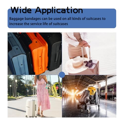 Image of 4PCS Luggage Straps for Suitcases TSA Approved Suitcase Strap Travel Belt for Luggage Black and Grey YY003