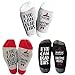 6 Pairs Watching Christmas Movie Socks Letters Printed Women Warm Sock