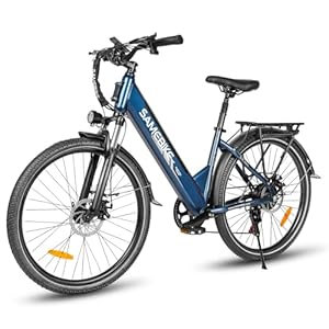 SAMEBIKE elektrische fiets, e-bike voor mannen vrouwen, 26/27,5”dikke band e-mountainbike, 36V15AH e-bike 7-speed elektrische fiets (RS-A01-PRO)