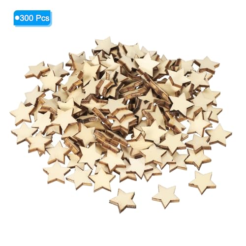PATIKIL 15mm Wooden Stars - Image 3