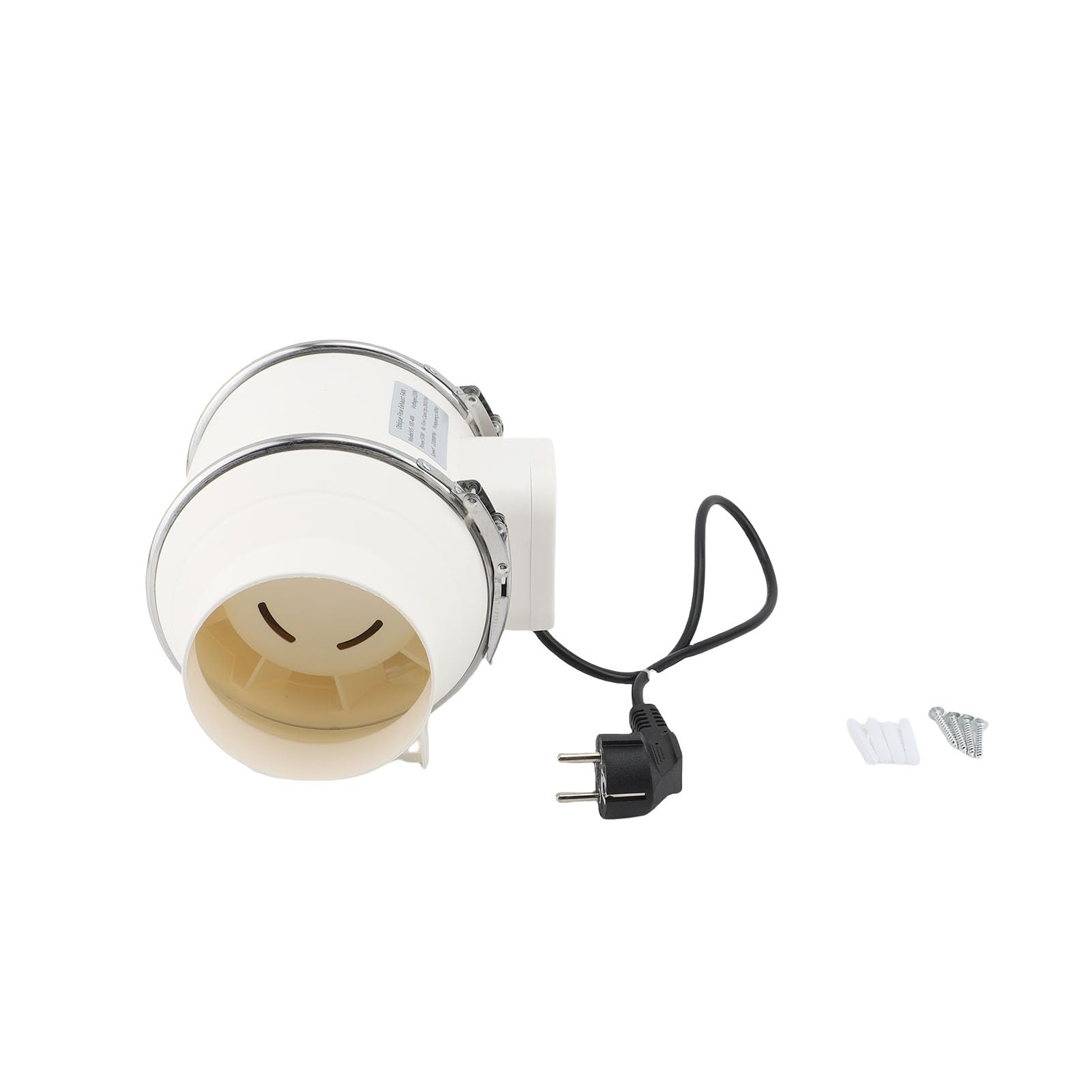Extractor de Conductos, Flujo de Aire Alto de 4 Pulgadas, Ventilación Silenciosa de 2200 RPM para Cuartos de Cultivo y Baños