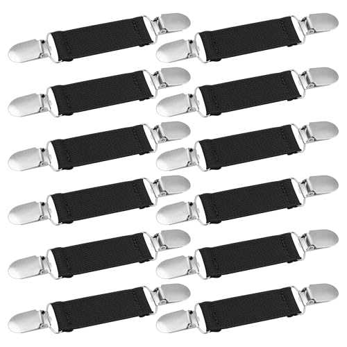 Image of Ruisita 12 Pieces Dress Clips Back Cinch Set, Shirt, Sweater, Clothes, Mitten, Shawl, Waist Clips for Women Men