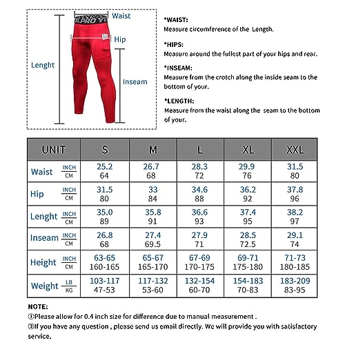 Queerier Calças de compressão masculinas leggings atléticas ativas com bolsos para corrida de camada