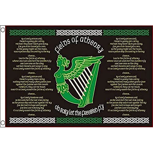 AZ FLAG, Ireland The Fields Of Athenry Flag, 3x5 Ft, 100D Polyester Irish Banner with Two Metal Grommets, Fade Resistant
