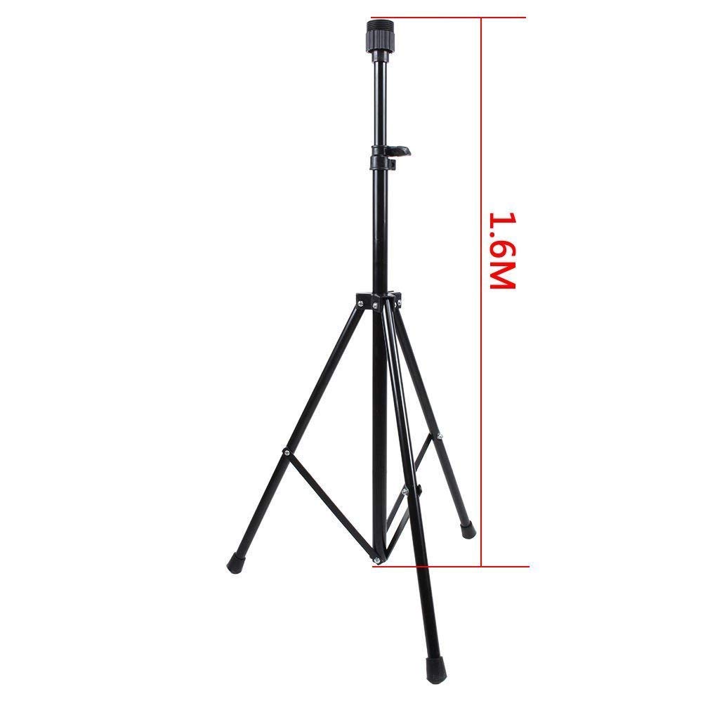 Metal Adjustable Hairdressing Training Tripod Stand Barber Mannequin Head Wig Holder Stick for Hairdresser Training Stainless Portable and Fold Wig Tripod Stand with Carry Bag for Barbershop or Home - Image 4