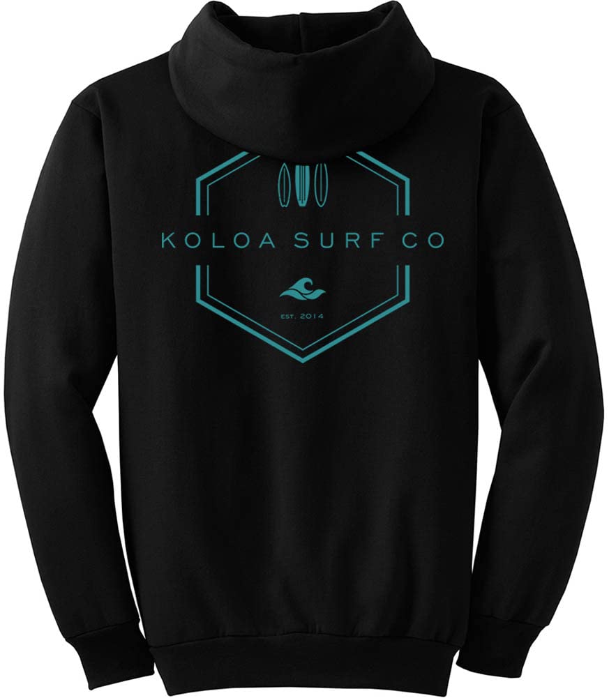 Koloa Surf Men's Lihue Logo Heavyweight Pullover Hoodies in S-5XL