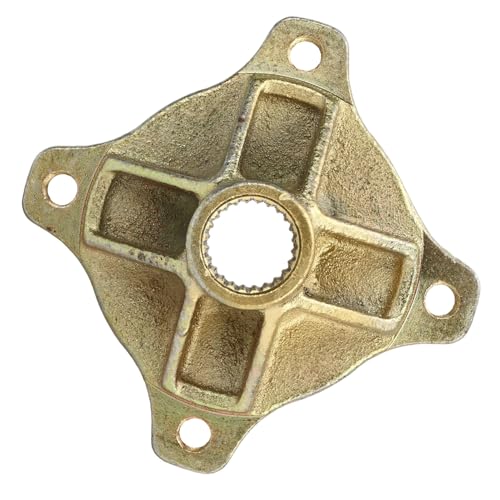 Aramox Moyeu de Roue d'Essieu Arrière, 24 Dents, 4 Goujons, 25 mm de Diamètre, Compatible avec Go Kart ATV Quad 125 150 200