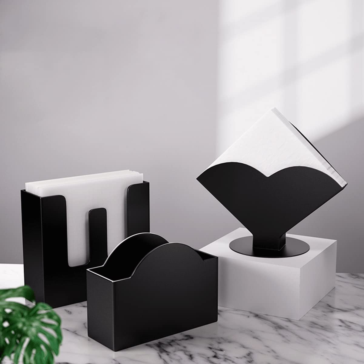 Portatovaglioli In Acciaio Inox - Per Tavolo, Cucina, Ristorante, Design Moderno, 12x3x8.6cm - Foto 2