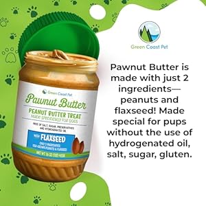 All-Natural Pawnut Butter for Dogs | Made in USA | Peanut & Flaxseed Blend