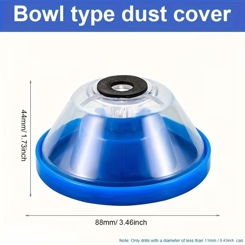 Colector de polvo de taladro, cubierta protectora de polvo para brocas – Accesorio de taladro recogedor de polvo, protector antisalpicaduras para un espacio de trabajo más limpio - 3