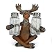 River's Edge Hand Painted Poly Resin  Salt and Pepper Shaker Set (Moose)