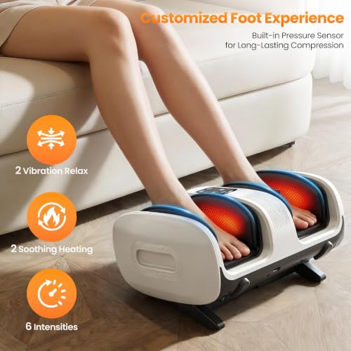 Image of Foot Massager with Heat & Cooling for Feet and Calves, Gift for Men & Women