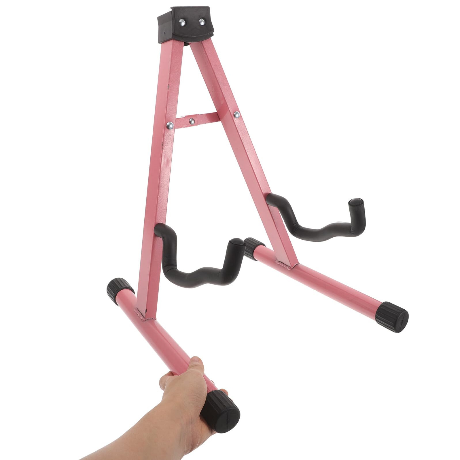 Alipis Supporto Per Chitarra Pieghevole in Metallo Treppiede Da Pavimento Per Chitarre Elettriche Acustiche e Bassi Accessorio Portatile e Stabile