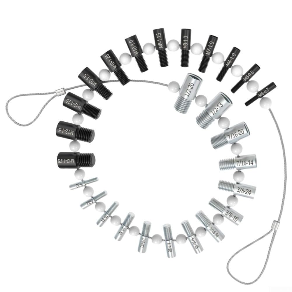 Galgas de Medición para Doble Cara 26 para hojas Negro Galgas(26-piece Set)