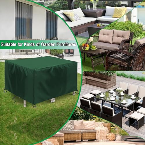 Housse table de jardin rectangulaire bâche de protection pour terrasse