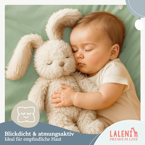 Laleni Premium Spannbettlaken, 70x140x15cm, für Babybett & Kinderbett, 100% Baumwolle, Oeko-TEX Zertifiziert, Grün – Ansicht 6