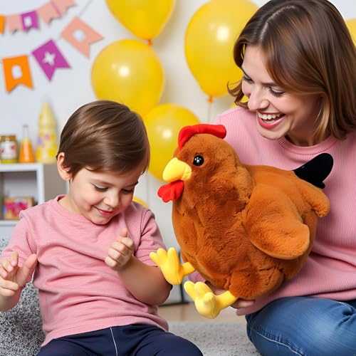 Image of Ryttir Large Chicken Plush - 17.7 inch Extra Soft Chicken Stuffed Animal Hugging Pillow with Rotund Belly,Safety Nursery Decor & Sensory Comfort,Cuddle Companion for Women(Birthday Gender Neutral Gift)