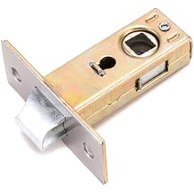 SEIWEI Tubular Latch Stainless Steel Latch Door Lock Replacement Parts Reversible Door Mortice Catch Bolt Screws Handle Silent Internal Easy Install Square Spindle for Toilet Bedroom Door Flat 30mm