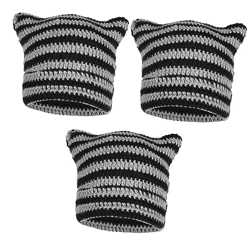 Bonnet tricoté chaud pour femmes lot de 3 bonnets thermiques