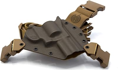 GunfightersINC Kenai Chest Holster for a S&W L Frame, Left Hand, Mas/Grey-Coyote Tan