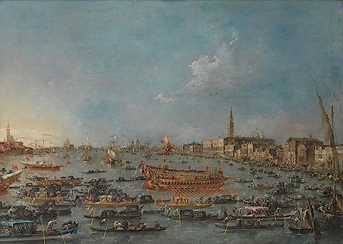 Peinture sur Toile Francesco Guardi de Haute Qualité 60x90cm Décoration Murale Élégante