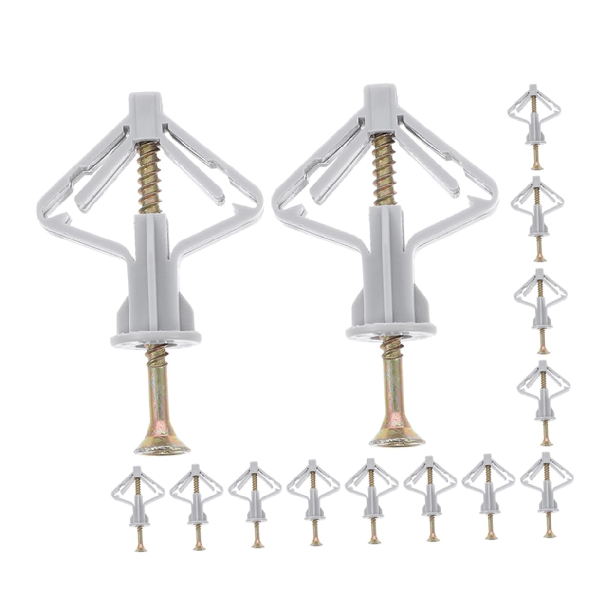 STOBAZA Self-Drilling Butterfly Screws with Dry Wall Anchors 50 Pieces Heavy Duty Hardware for Hanging