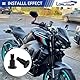 LOKLISUM Motorrad Lenkerendenspiegel Spiegel Seitenspiegel Adapter Kompatibel für MT07/MT09/MT10/MT01/MT125/XSR700/XSR900/Niken/TMAX/YZF-R125/FZ07/FZ09/FZ10/FZ1/FZ6/XJ6/XJR1300/XJR1200