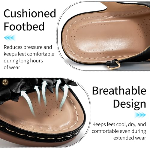 Dressy Sandals for Women Outdoor: Comfortable Summer 2025 Fashion Flat Sandals - Casual Dress Shoes for Walking4