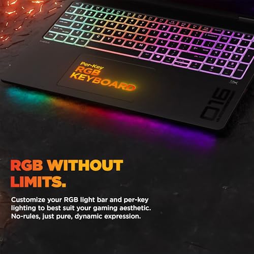 Image of HP Smartchoice Omen 16 Max, AMD Ryzen AI 9 HX 375, 12GB RTX 5070 Ti, 32GB DDR5, 1TB SSD, 2K,165Hz, 400 nits,3ms, IPS, 16'' /40.6cm, Win11,Office24, Shadow Black, 2.71kg, ak0070ax, RGB Gaming Laptop