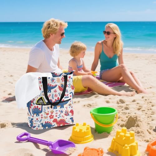 Bolsas de hombro escolares de dinosaurio con múltiples bolsillos 7