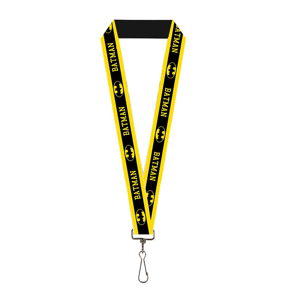 Batman DC Comics Superhero Name & Shield Lanyard