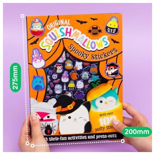 Squishmallows Spooky Stickers Activity Book