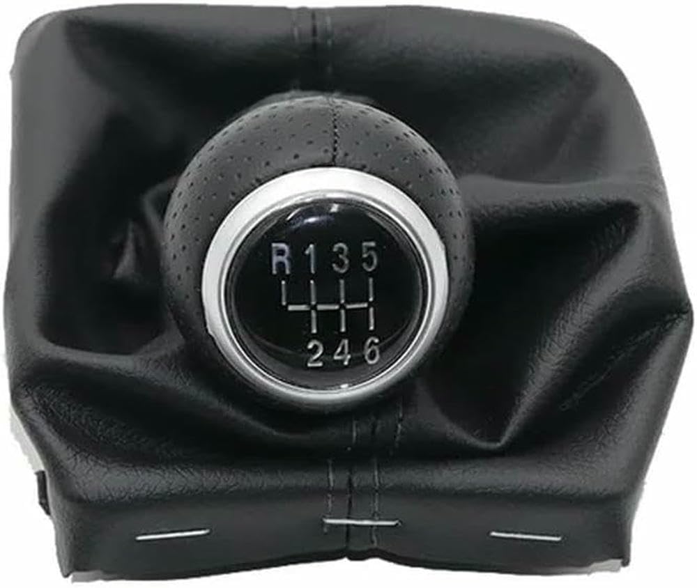 Gznbb R123456 Type 1 Car Manual Gear Shift Knob Boot Cover Gaiter Lever Shifter Handle Stick, For Audi A3 S3 8P