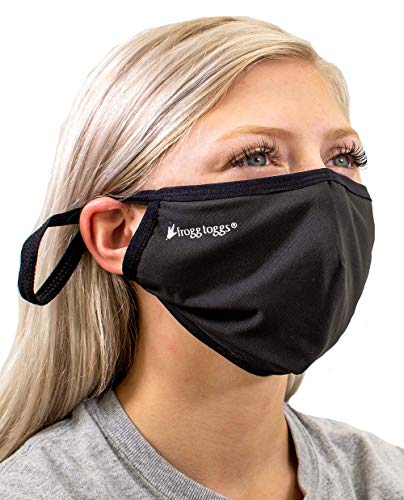Masques faciaux lavables FROGG TOGGS Micro Chilly noir protection visage lot de 3