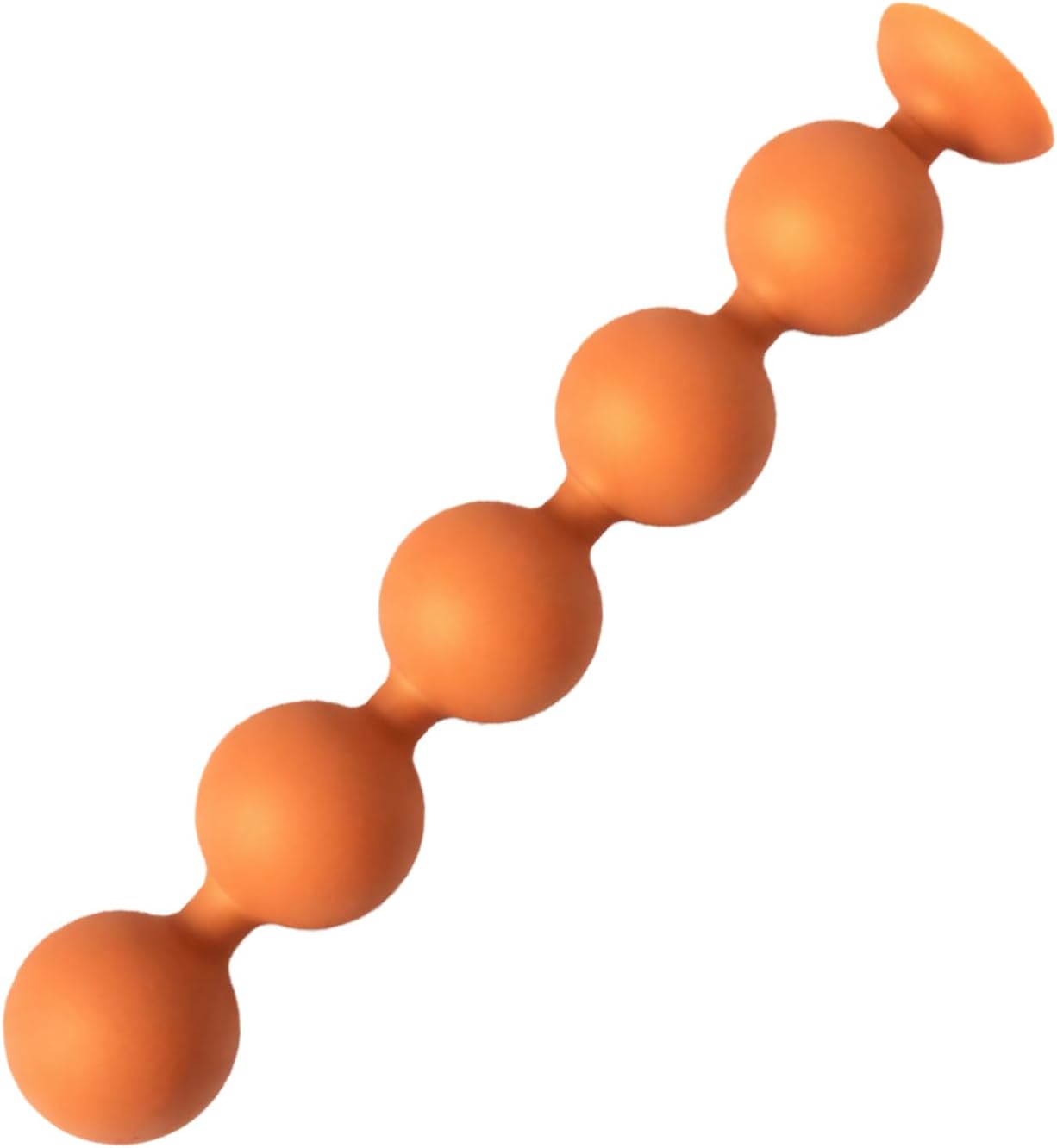 Liquid Silicone Anal Beads Spherical Design with Strong Suction Cup Base, Long Anal Butt Plug Beads Adult Sex Toys for Intimate Exploration Beginner and Advanced Players (XL)