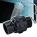Shower Head Adapter | Adjustable Copper Shower Arm for Overhead Rain Shower | G1 / 2 Thread Easy Installation/Bathroom/Home | Black Finish, Tool - No - Tool Setup