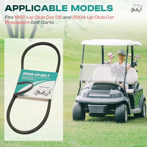 Image of DRIVE UP 1016203 101916701 Starter Generator and Drive Belt Kit for Club Car DS Precedent Golf Cart