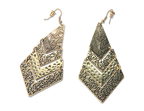 Preisvergleich Produktbild Enez Ohrringe Ohrring Ohrhänger-Ohrstecker 7,0 x 4,5cm R938