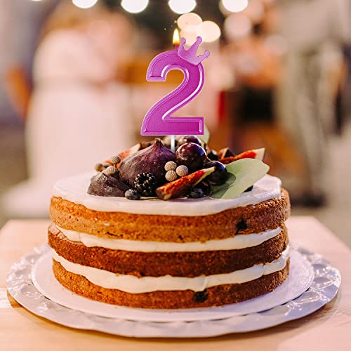 7,6cm Candele Numeri Torta, 3D Candele di