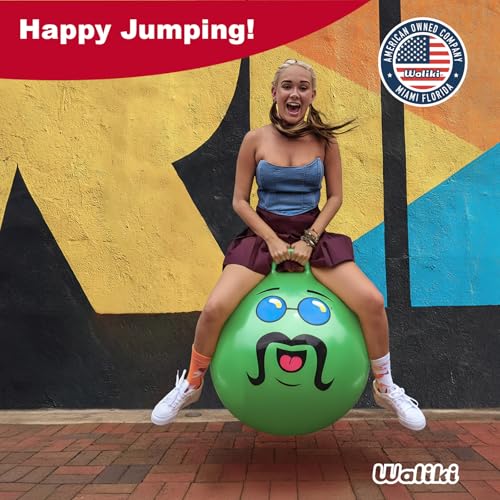 image for WALIKI Hopper Ball for Kids | Therapy Ball | Green (Ages: 16-101 (29