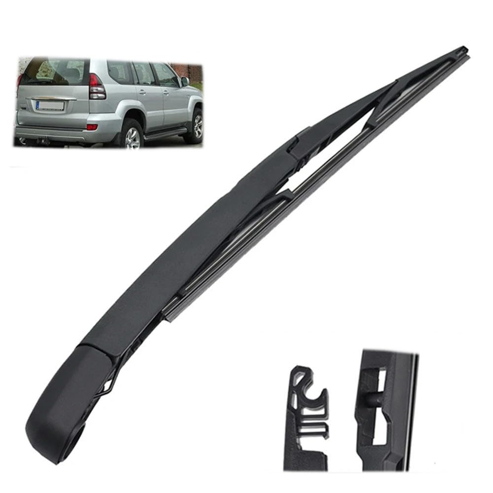 Car Rear Wiper Blade Windshield Windscreen Tailgate Window Car Rain Brush For Toyota Prado J120 2002 2003 2004 2005 2006 2007 2008 2009