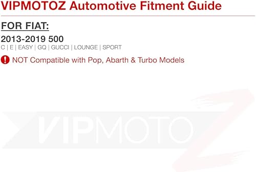 Miniatura 7 de VIPMOTOZ 4 luces LED completas delanteras y traseras laterales compatibles con Fiat 500 2012-2019 carcasa cromada lente tintada humo reemplazo