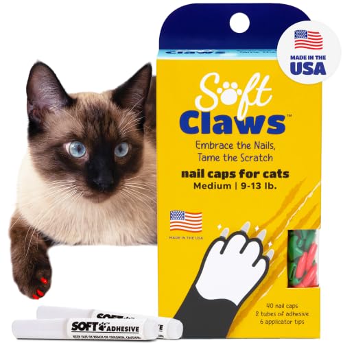 Image of Soft Claws Cat Medium Pink and Green