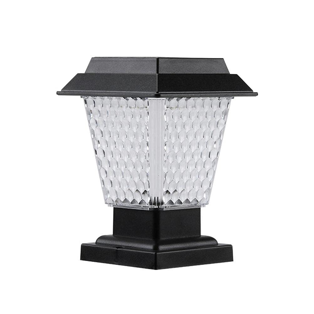 SASKATE Garden Post Light, Solar LED,IP65 Waterproof Outdoor Post Cap Lamp Auto On/ Off Post Lights for Wooden Posts Deck Fence - Image 2