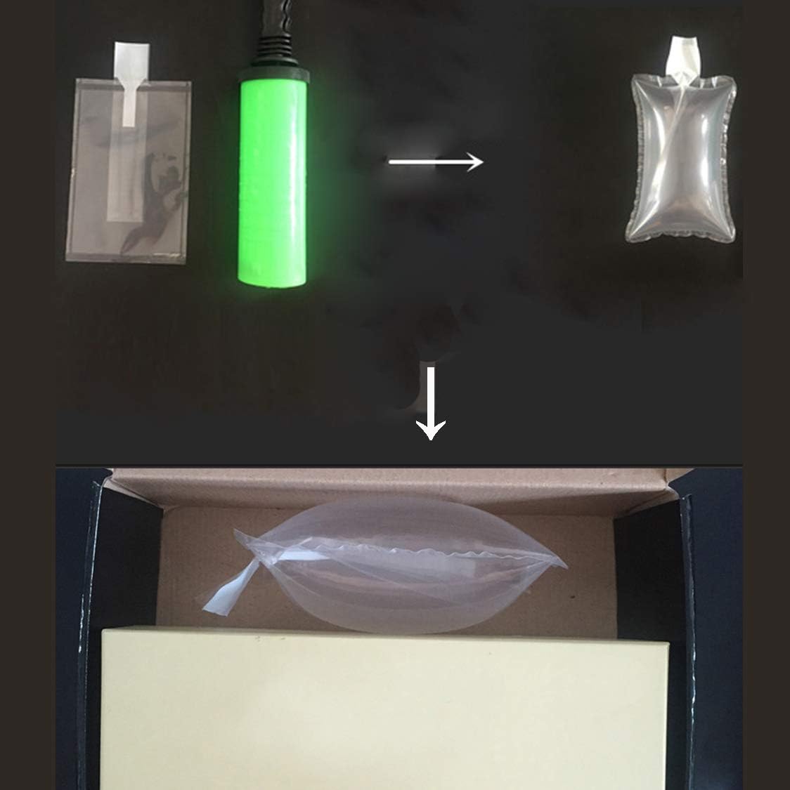 Packaging Air Bags,Clear Plastic Inflatable Air Packaging Protector Bag with Free