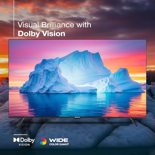 Image of SANSUI 165cm (65) 4K QLED Google TV with Dolby Vision, HDR10+, Dolby Atmos Sound with Tweeters, HSR 120Hz, MEMC, 30W Surround Sound, FloLED Panel JSW65UG23Q (Black)
