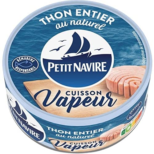 3 unidades * Pequeño barco atún vapor natural 130g