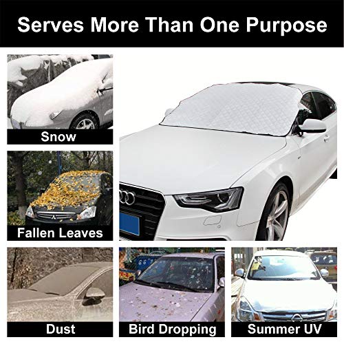 Image of Car Windshield Cover Sun Shade,All Weather Windshield Sunshade Cover Fits Most Cars SUV
